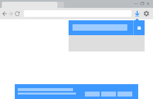 Windows Internet Explorer oder Microsoft Edge Download-Bereich