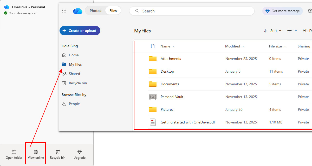 Dateien nach Schnellformatierung über OneDrive wiederherstellen