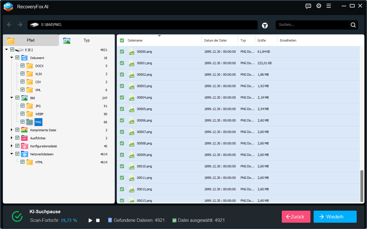Wiederherstellungsoptionen