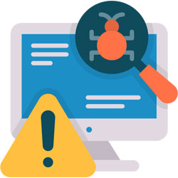 Viren- oder Malware-Angriff