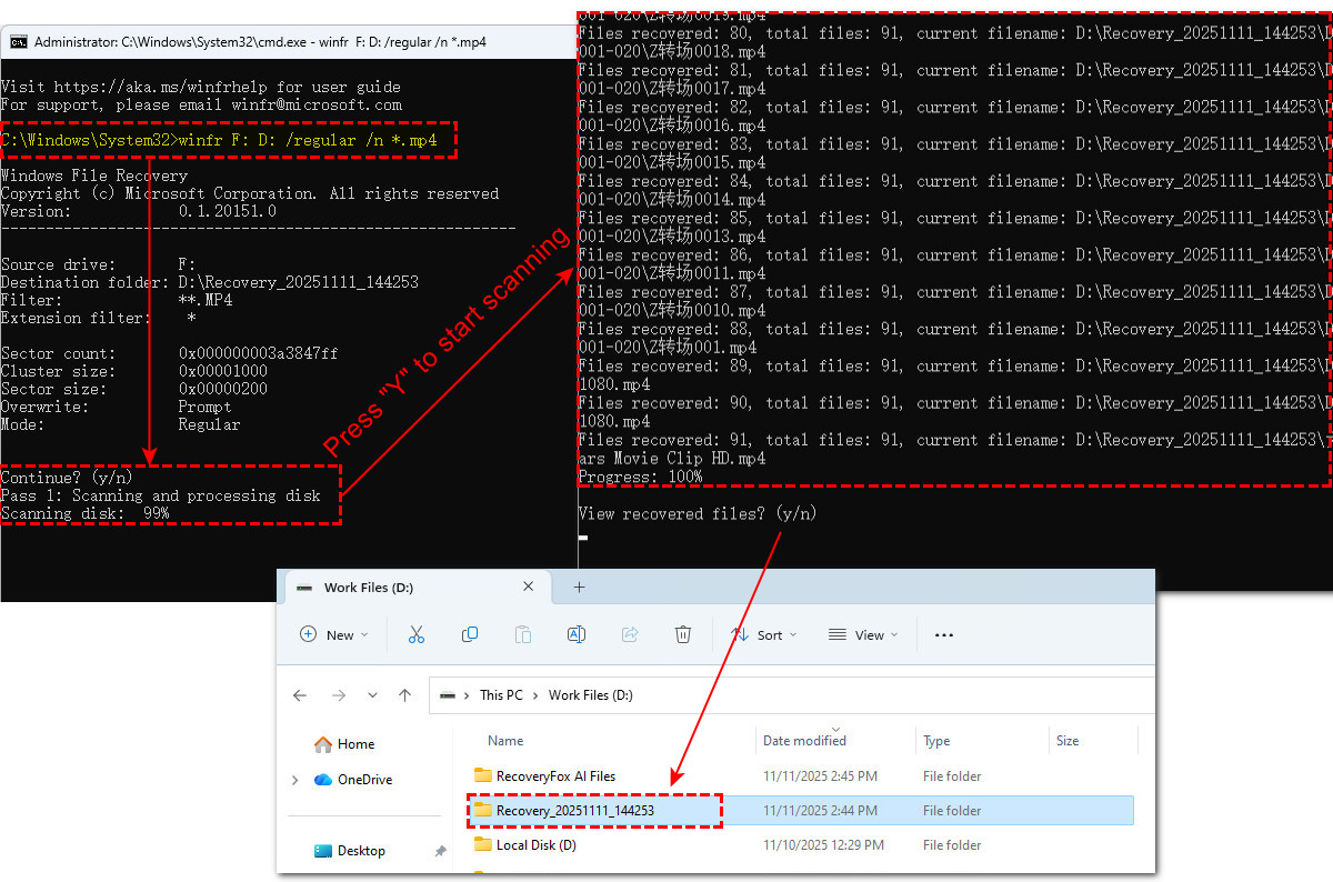 Windows File Recovery: Scannen und Wiederherstellen