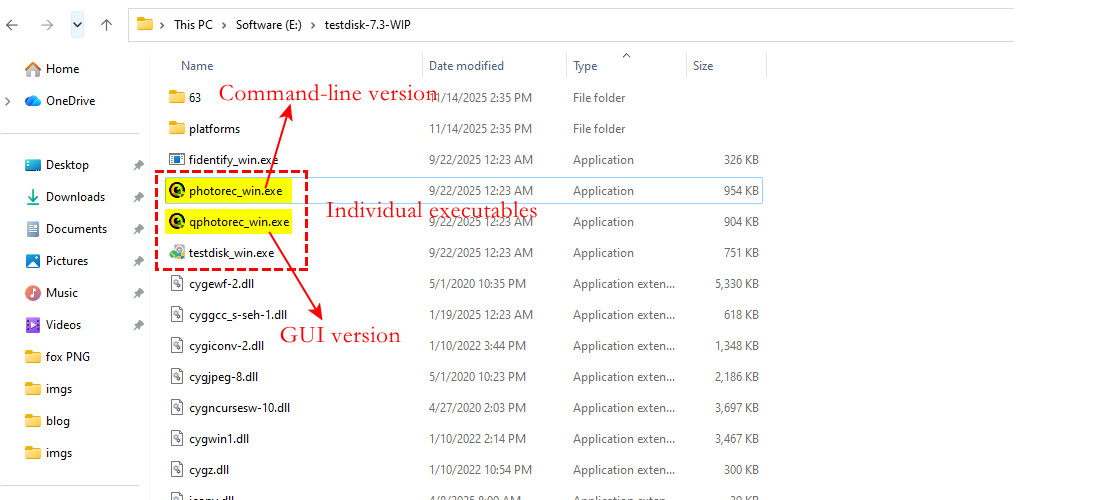 TestDisk & PhotoRec ZIP-Dateien