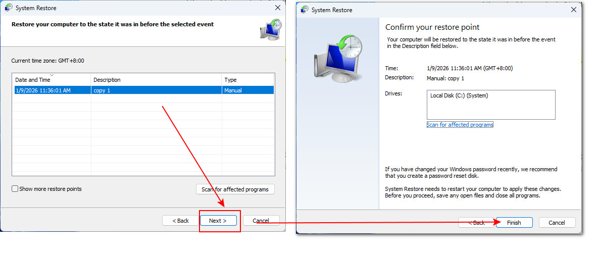 Systemwiederherstellung Windows 11
