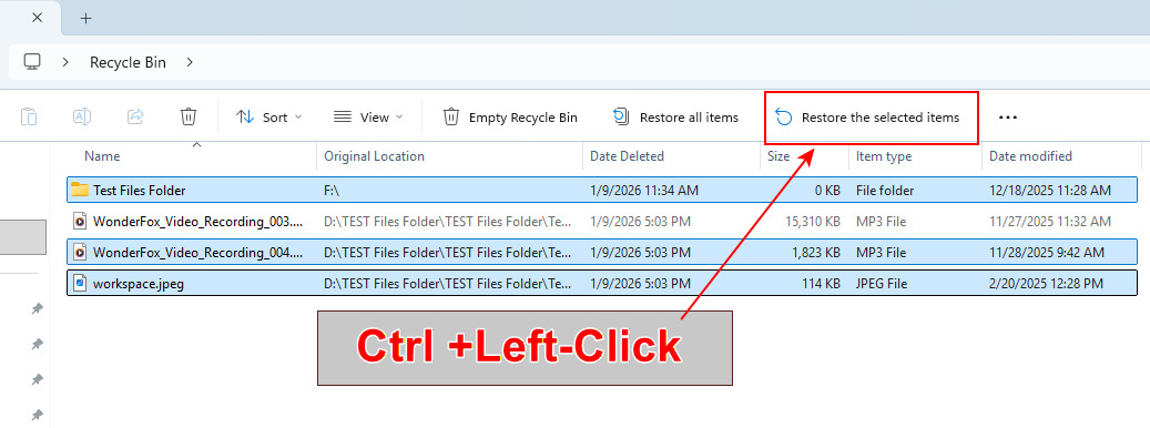 Dateien im Papierkorb von Windows 11 wiederherstellen